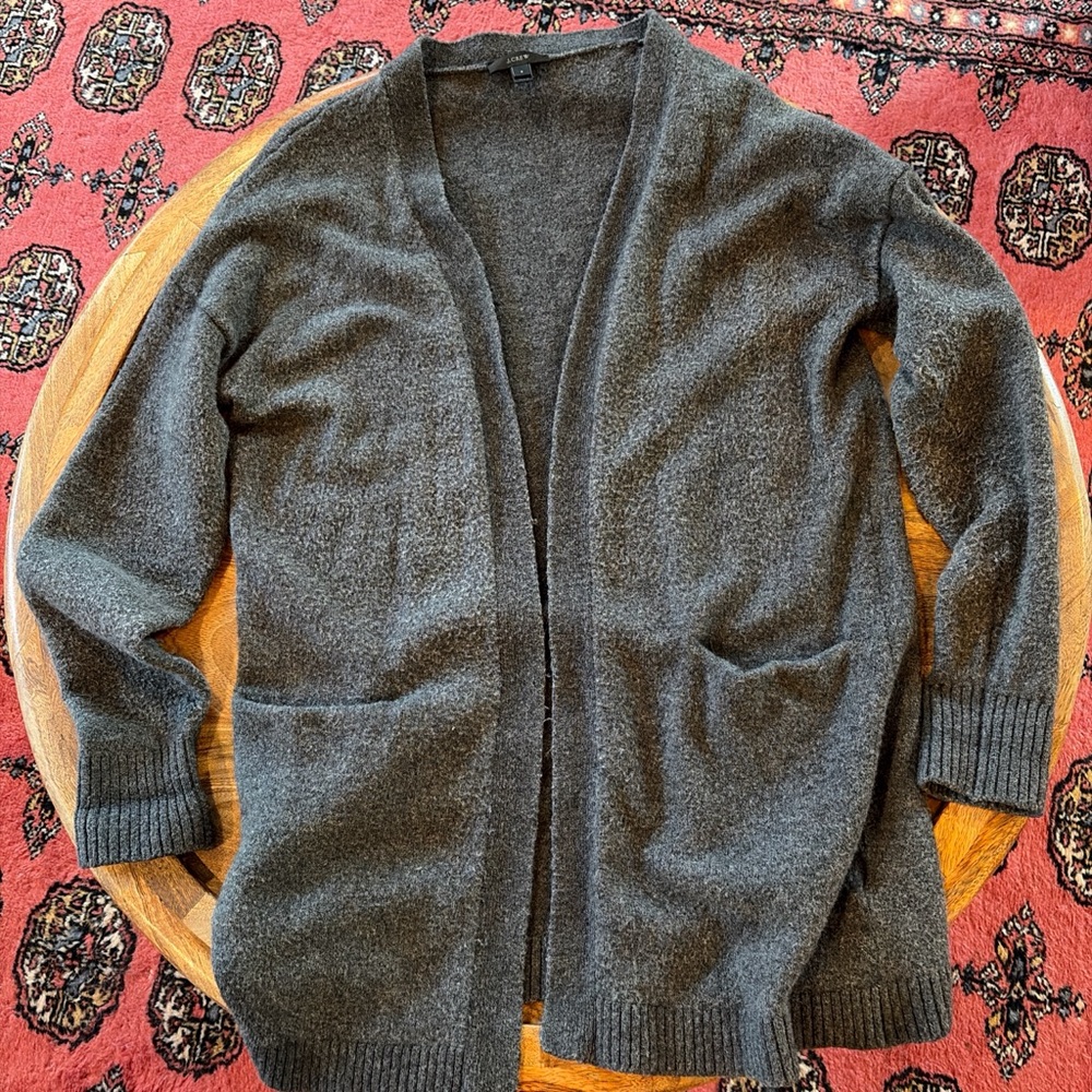 J. Crew Charcoal Knit Sweater